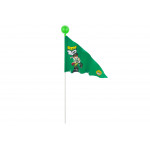 Vlajka na bicykel BEN ML-F24 - zelená